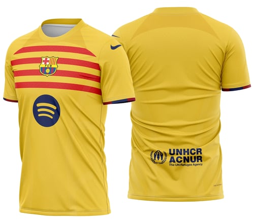 Arte Camisa Barcelona Futebol 2024