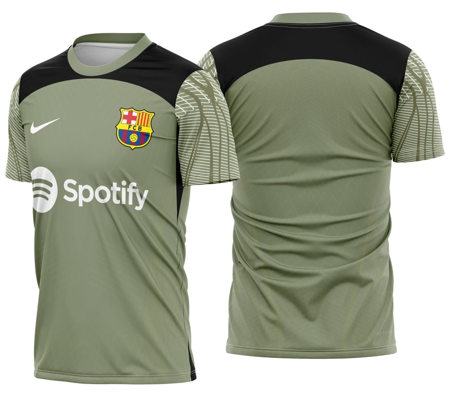 Arte Camisa Barcelona Futebol Treino 2024