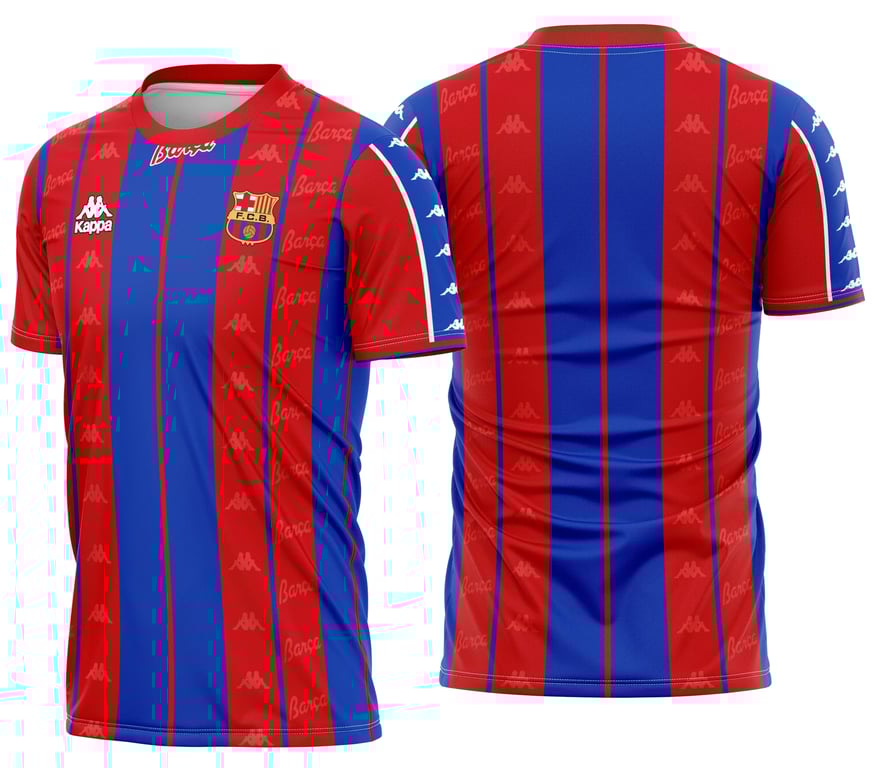 Arte Camisa Barcelona Futebol Titular 1997