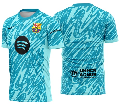 Arte Camisa Barcelona Goleiro 2024 - 2025