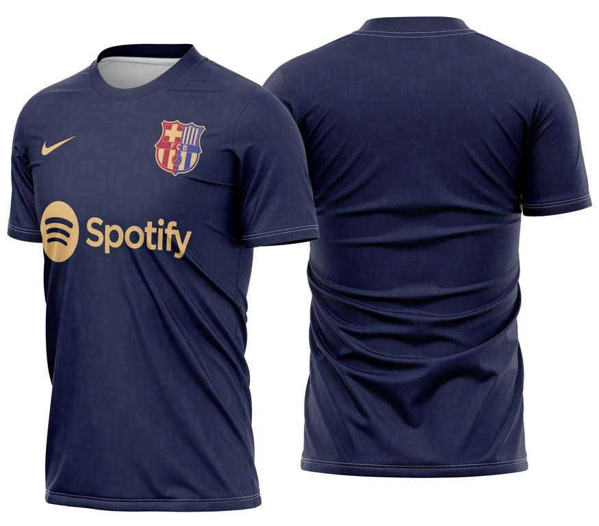 Arte Camisa Barcelona Pré-jogo 2024 - 2025