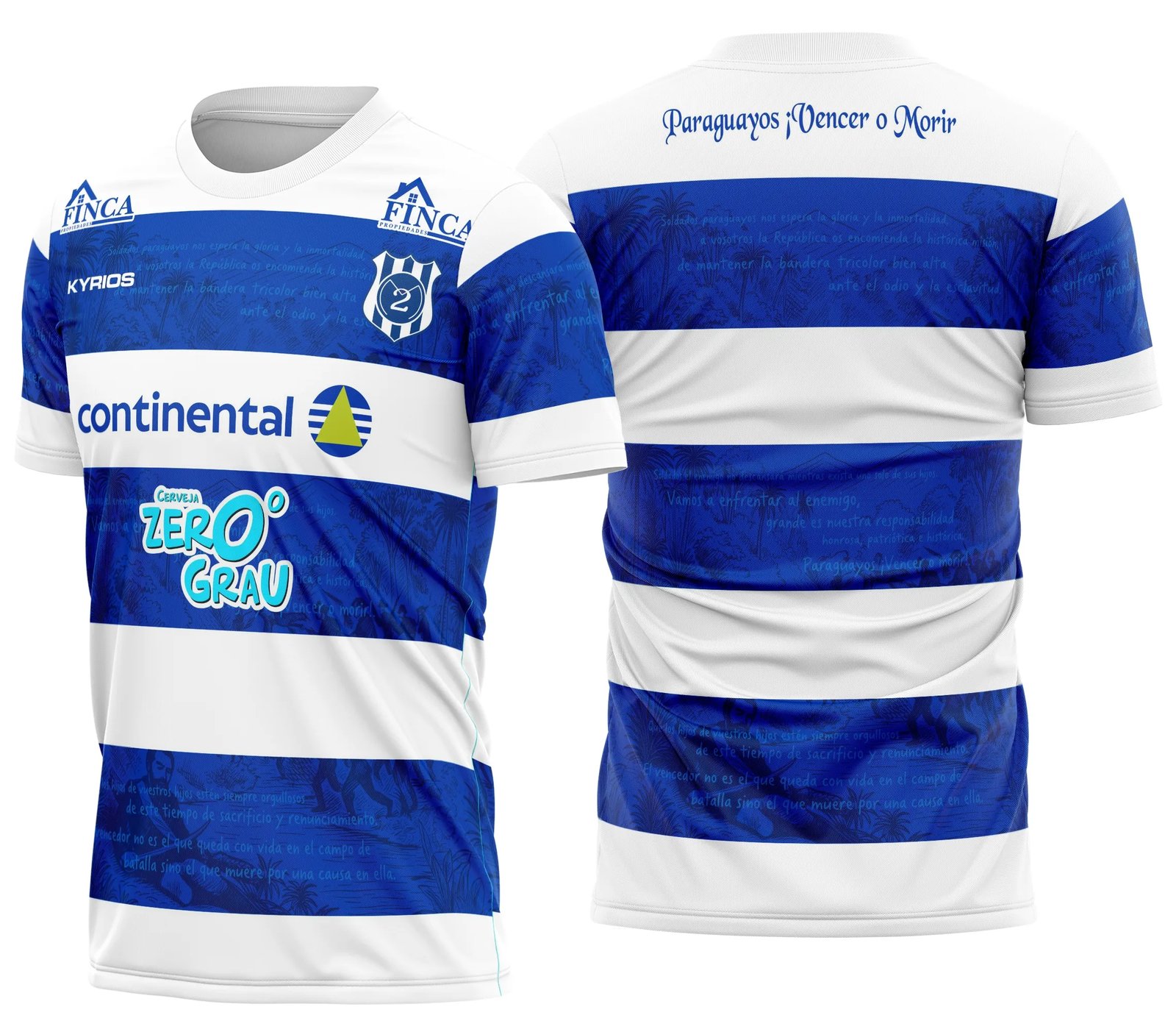 Foto de uma camiseta unissex preta com logo no peito e estampa grande nas costas do 2 de Maio Home Kit 2026, destacando o estilo moderno e o tema esportivo.