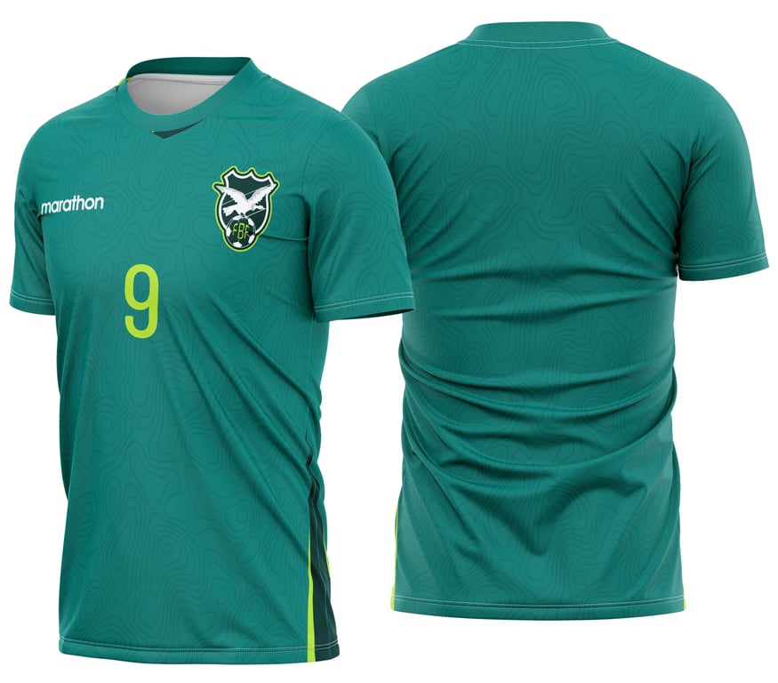 Arte Bolívia Home Kit 2026 Camiseta Unissex