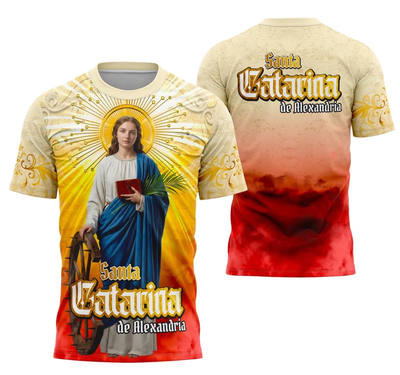 Arte Camisa Santa Catarina de Alexandria (9)