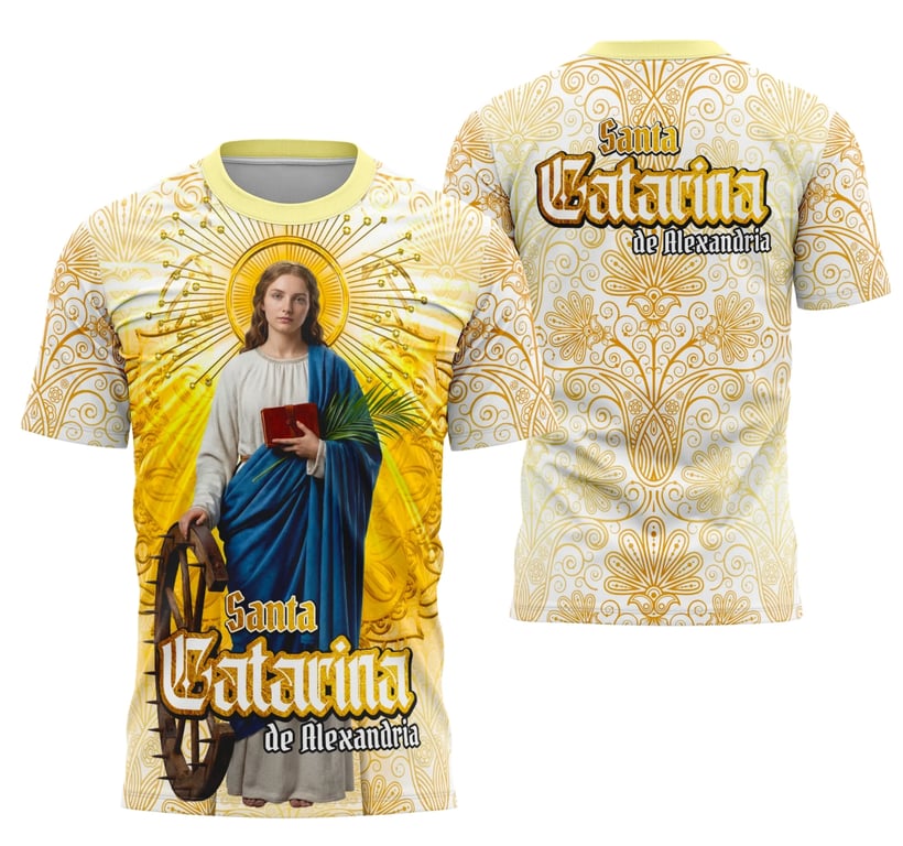 Arte Camisa Santa Catarina de Alexandria (10)