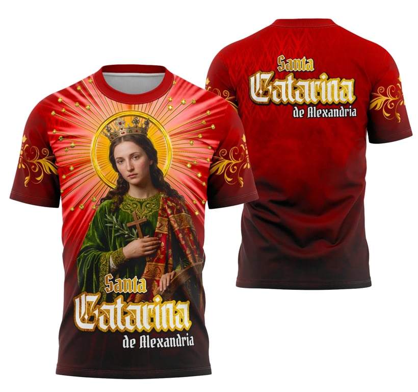 Arte Camisa Santa Catarina de Alexandria (6)