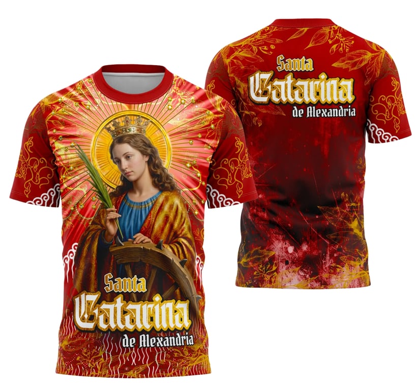 Arte Camisa Santa Catarina de Alexandria (4)
