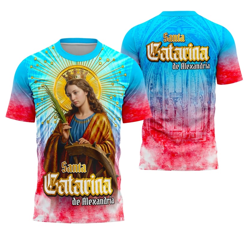 Arte Camisa Santa Catarina de Alexandria (3)