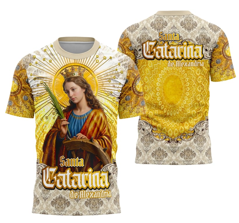 Arte Camisa Santa Catarina de Alexandria