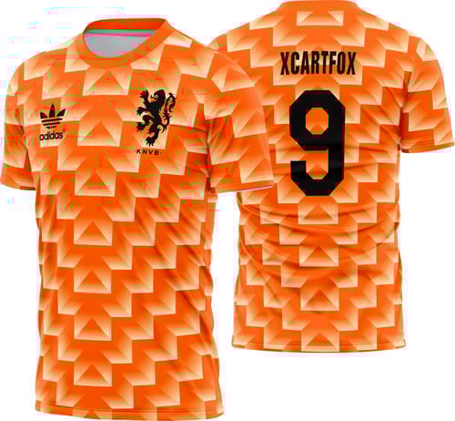 Arte Camisa Holanda Titular Retrô 1988