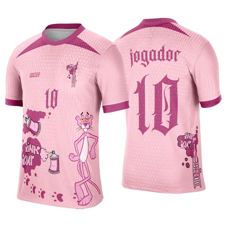 Arte Camisa Interclasse Pantera Cor de Rosa 2026