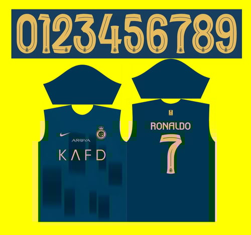 Arte Vetor Template Camisa Al-Nassr Reserva 2023-24 x7