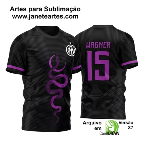 Arte Vetor Template Camisa para InterClasse Inter de Milão Serpente 2023