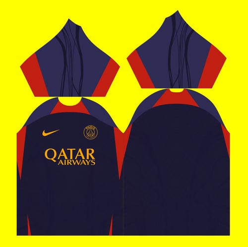 Arte da Camisa de Treino do PSG 2023-24