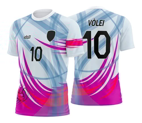 Arte Estampa Camisa de Vôlei Feminino Olímpiadas