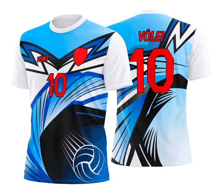 Arte Estampa Camisa de Vôlei Feminino Olímpiadas