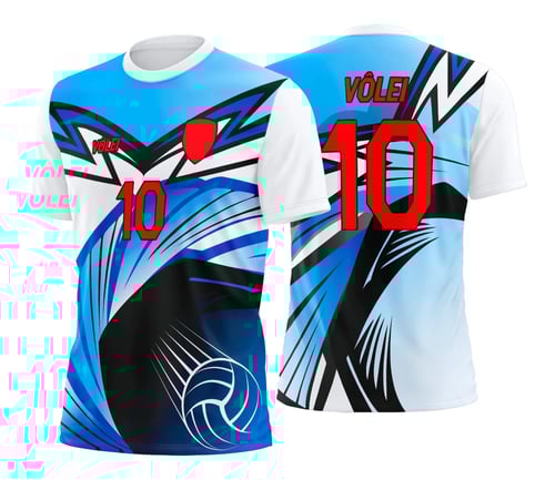 Arte Estampa Camisa de Vôlei Feminino Olímpiadas