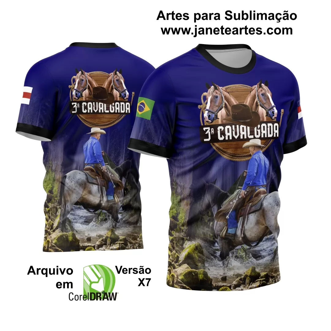  Arte Estampa Template Camisa Cavalgada 2024 Modelo 03