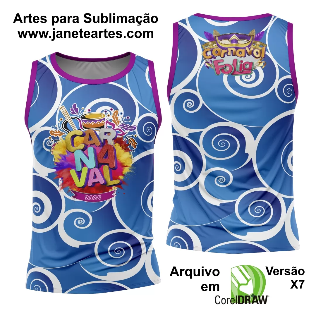 Arte Camisa Bloco Abadá Sublimação Carnaval 2025 - Modelo 03