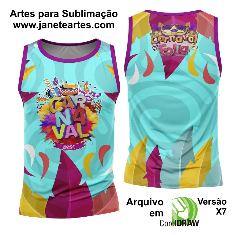 Arte Camisa Bloco Abadá Sublimação Carnaval 2025 - Modelo 109