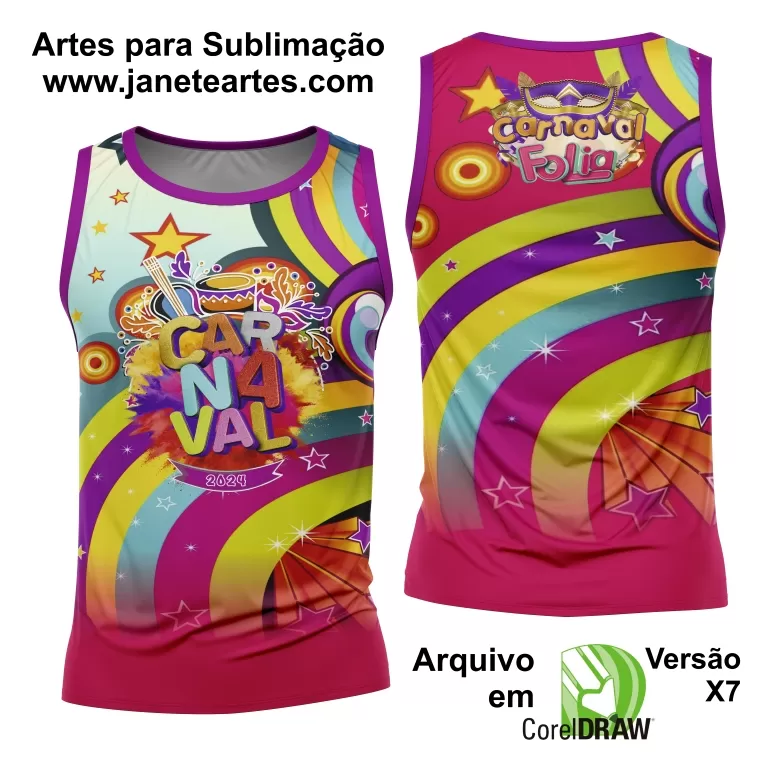 Arte Camisa Bloco Abadá Sublimação Carnaval 2025 - Modelo 115