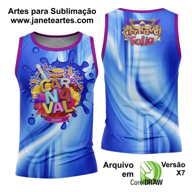 Arte Camisa Bloco Abadá Sublimação Carnaval 2025 - Modelo 116