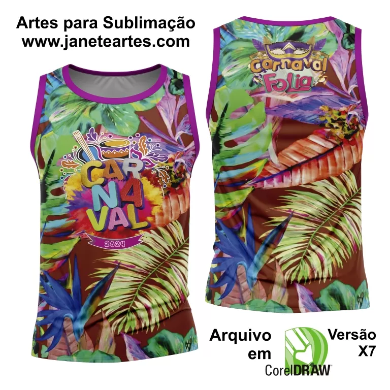 Arte Camisa Bloco Abadá Sublimação Carnaval 2025 - Modelo 117