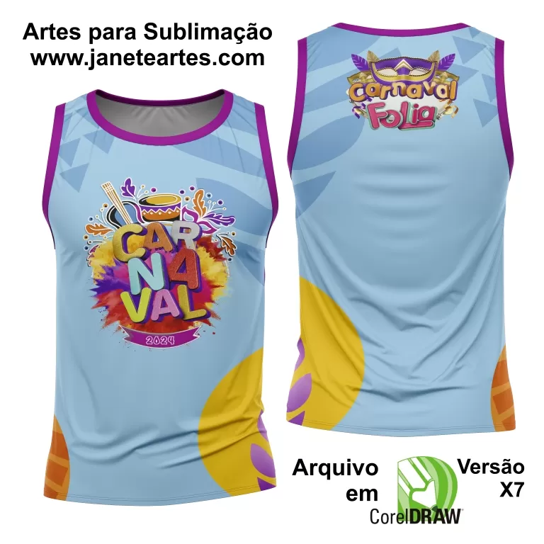 Arte Camisa Bloco Abadá Sublimação Carnaval 2025 - Modelo 123