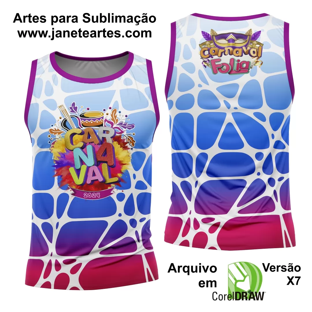 Arte Camisa Bloco Abadá Sublimação Carnaval 2025 - Modelo 20