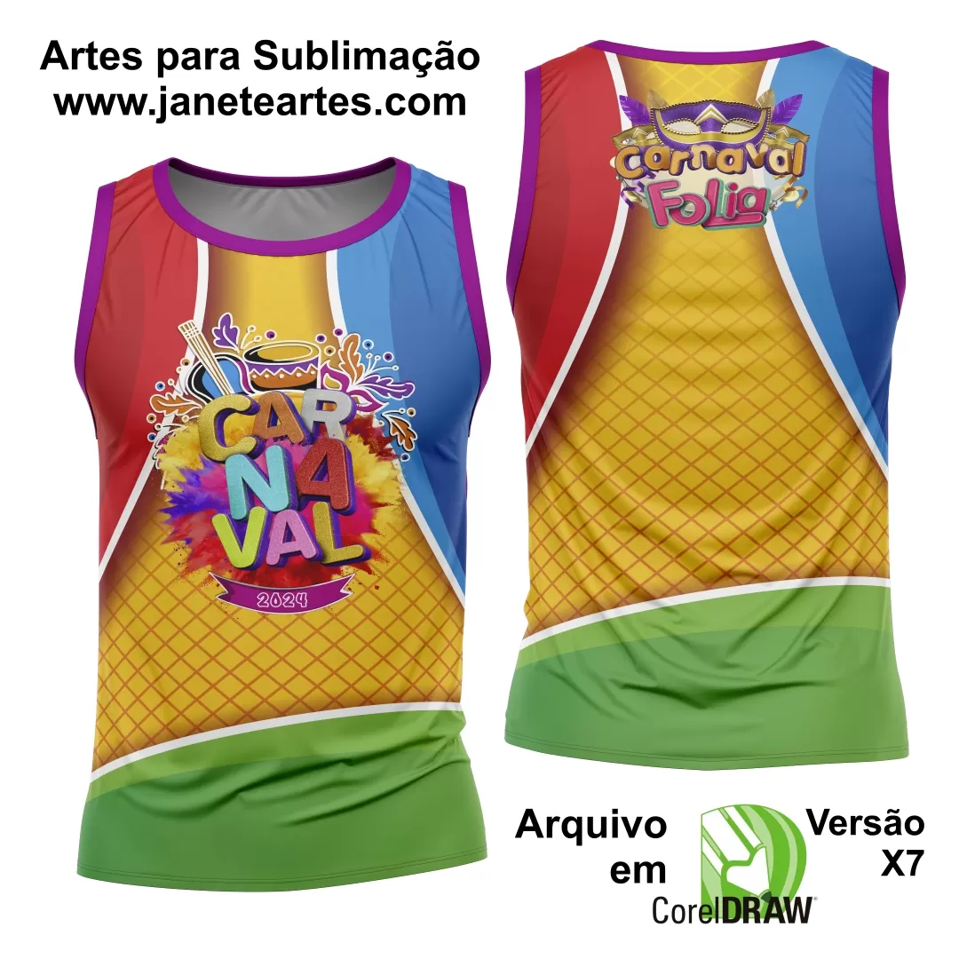 Arte Camisa Bloco Abadá Sublimação Carnaval 2025 - Modelo 28