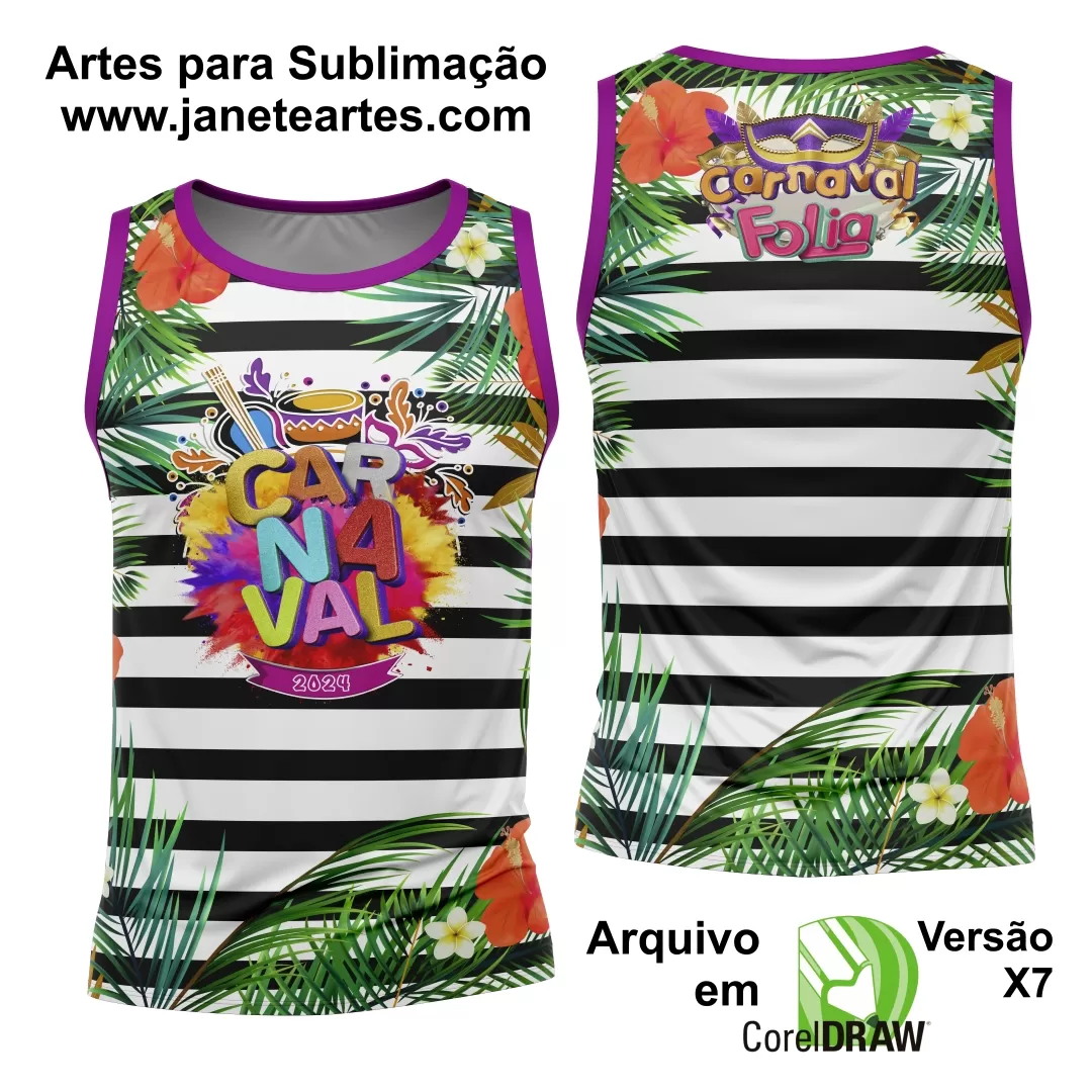Arte Camisa Bloco Abadá Sublimação Carnaval 2025 - Modelo 29