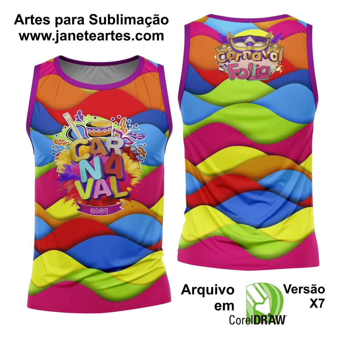Arte Camisa Bloco Abadá Sublimação Carnaval 2025 - Modelo 32
