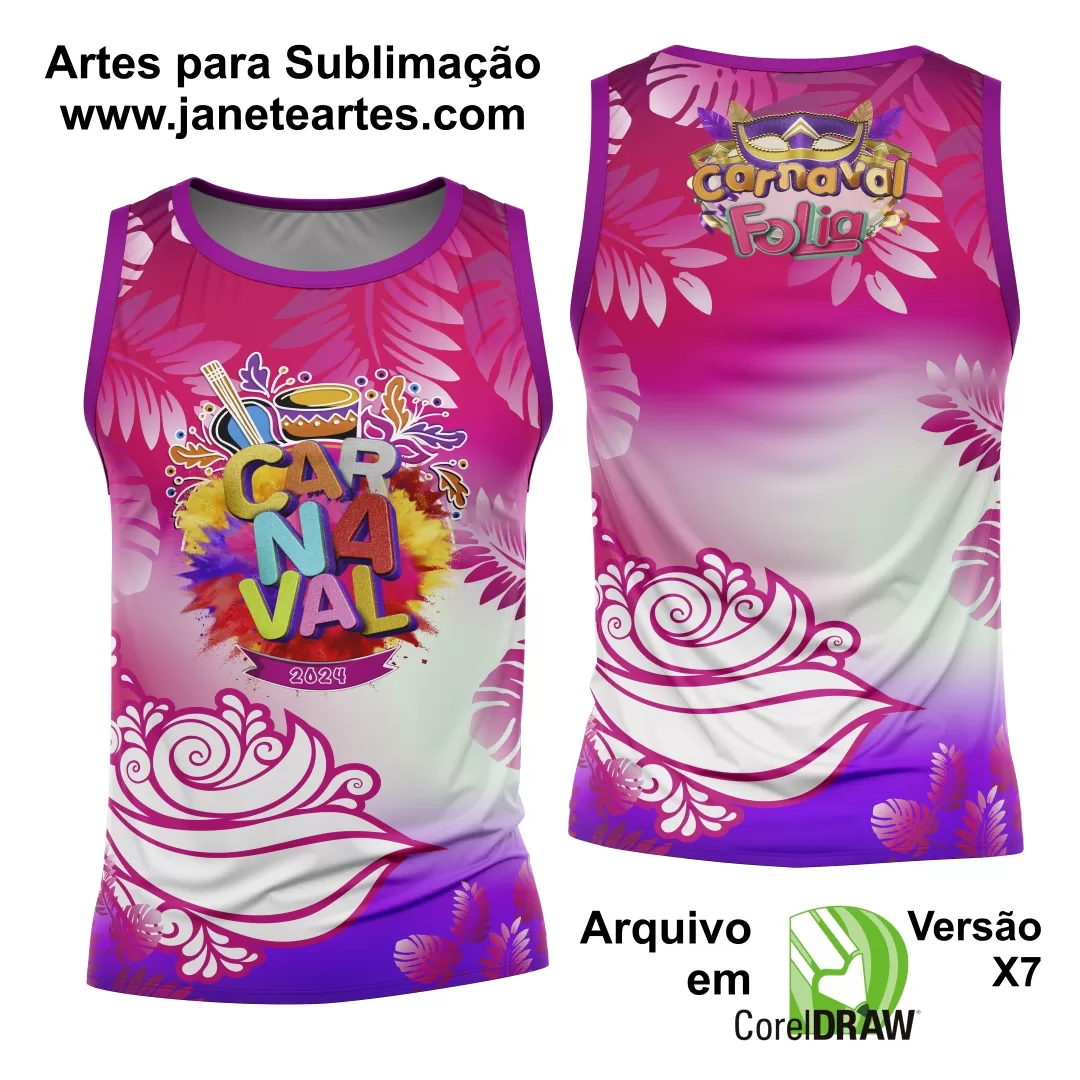 Arte Camisa Bloco Abadá Sublimação Carnaval 2025 - Modelo 38