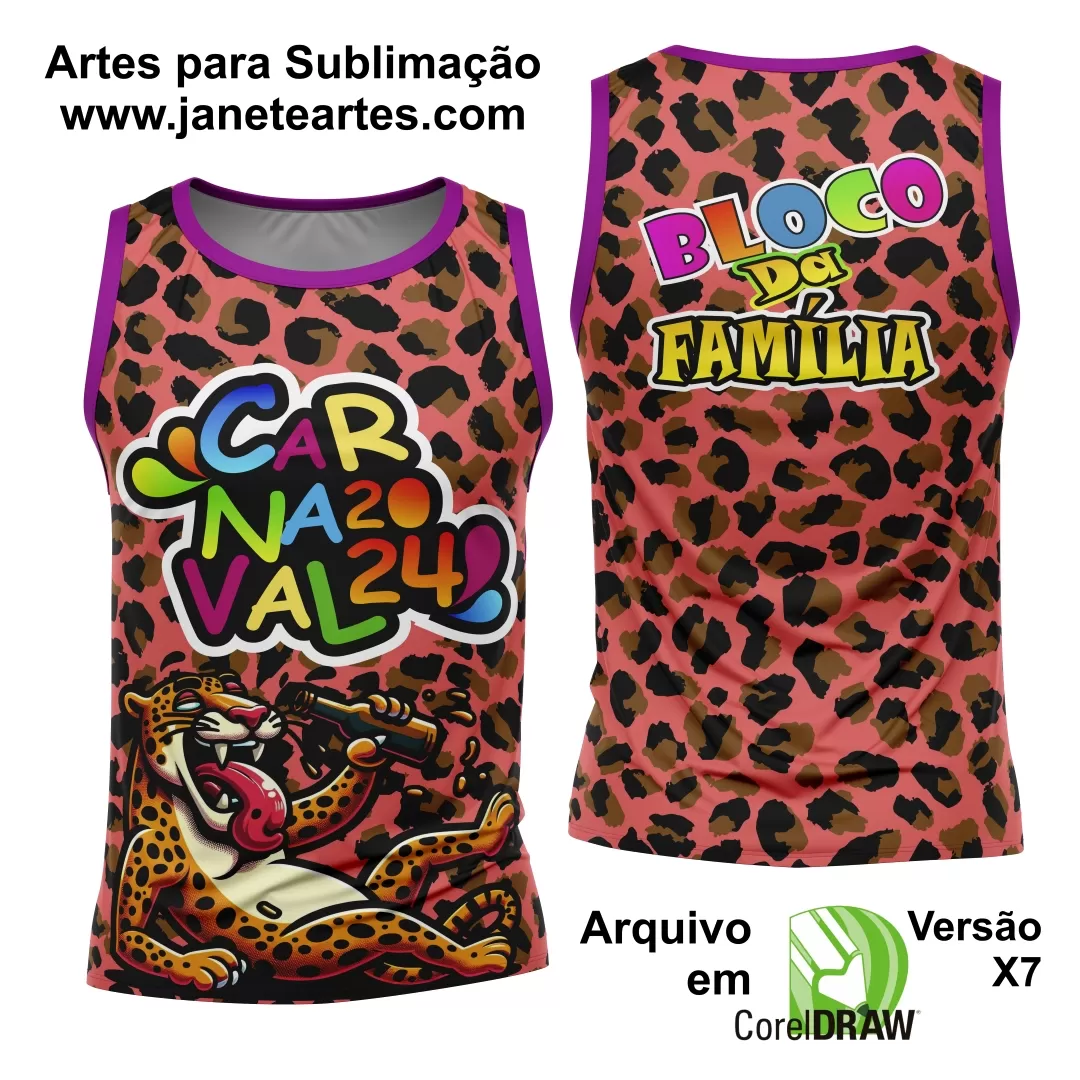 Arte Camisa Bloco Abadá Sublimação Carnaval 2025 - Modelo 72