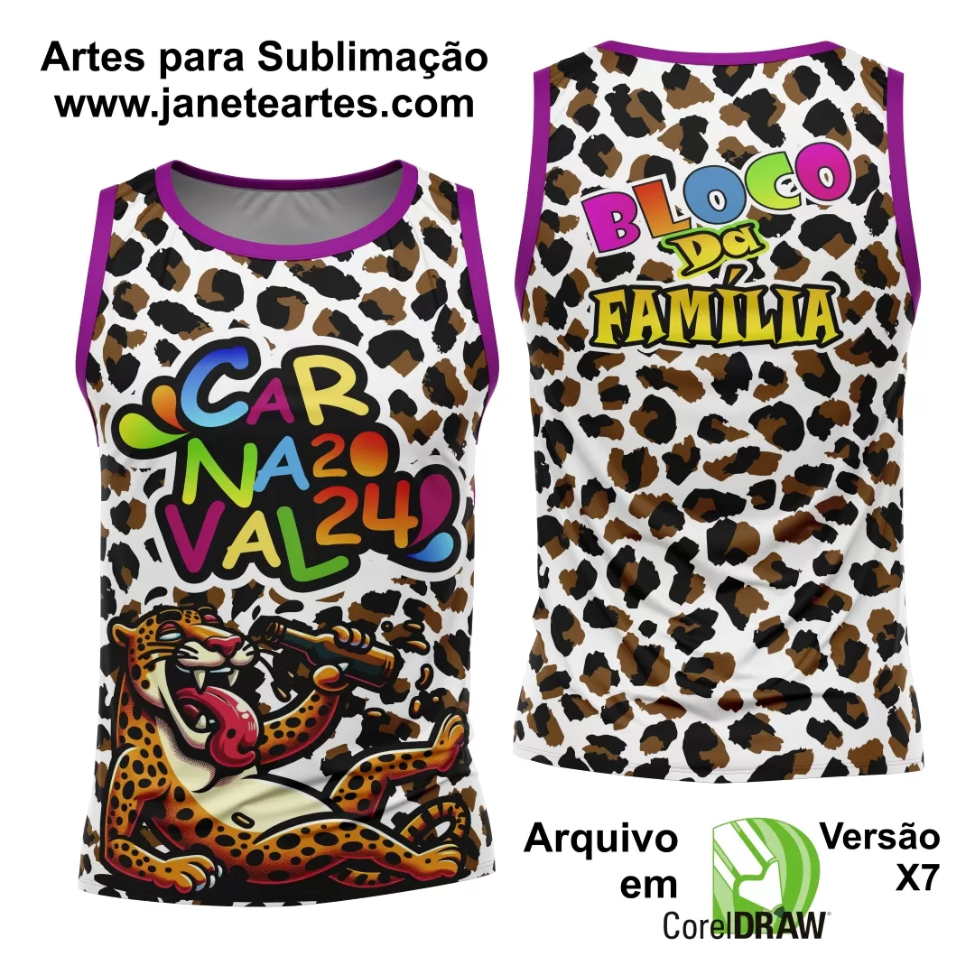 Arte Camisa Bloco Abadá Sublimação Carnaval 2025 - Modelo 73