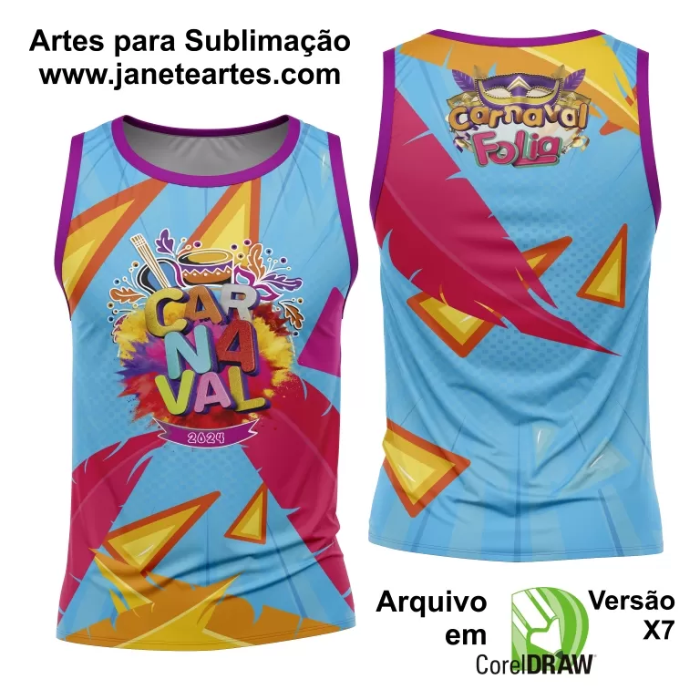 Arte Camisa Bloco Abadá Sublimação Carnaval 2025 - Modelo 81
