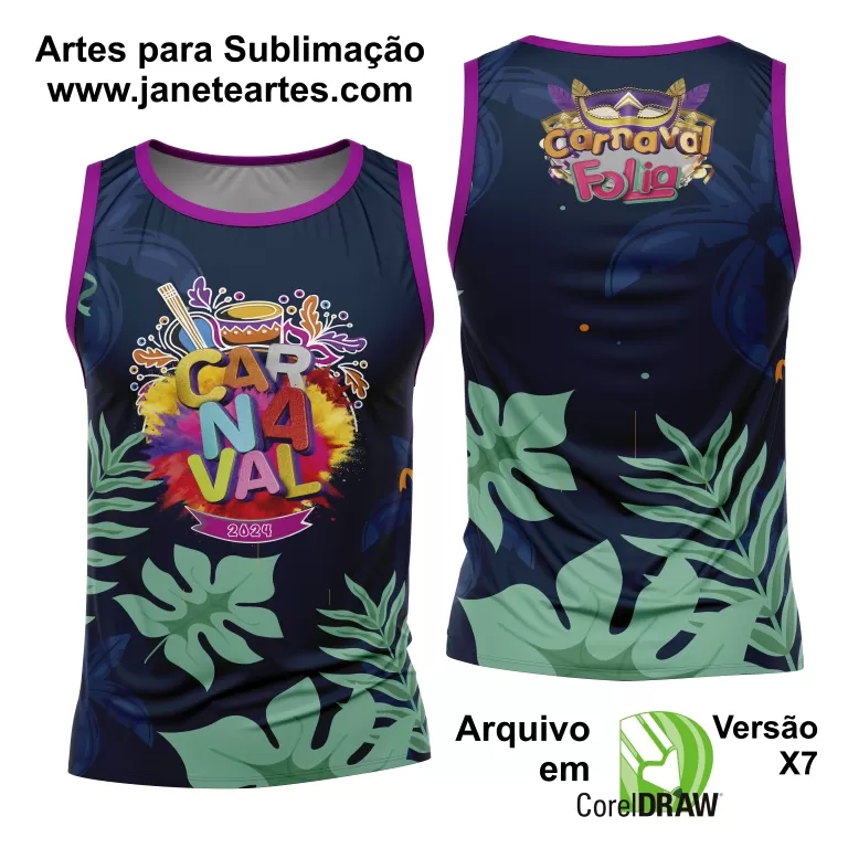 Arte Camisa Bloco Abadá Sublimação Carnaval 2025 - Modelo 83