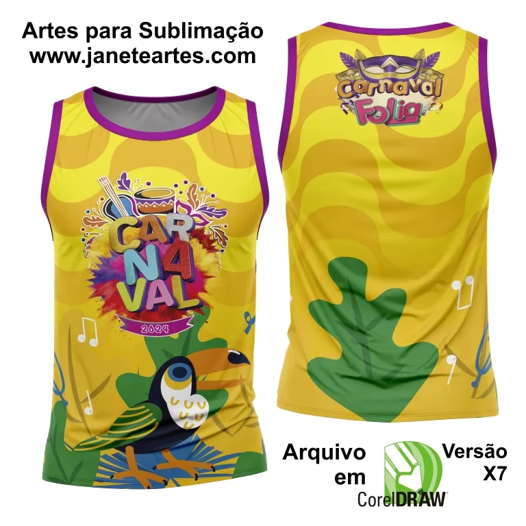 Arte Camisa Bloco Abadá Sublimação Carnaval 2025 - Modelo 90