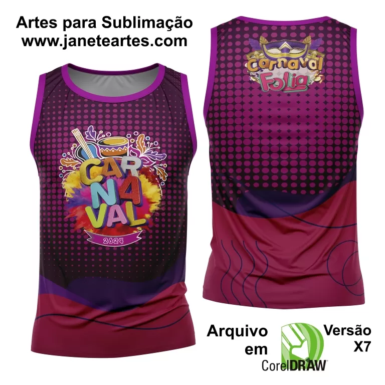 Arte Camisa Bloco Abadá Sublimação Carnaval 2025 - Modelo 91