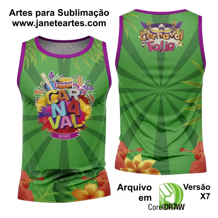 Arte Camisa Bloco Abadá Sublimação Carnaval 2025 - Modelo 94