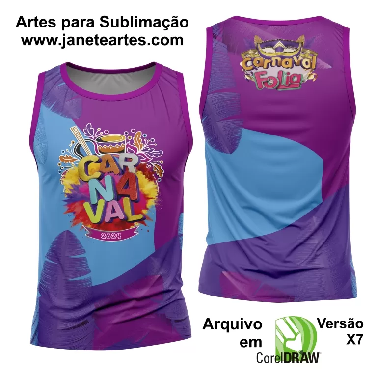 Arte Camisa Bloco Abadá Sublimação Carnaval 2025 - Modelo 96