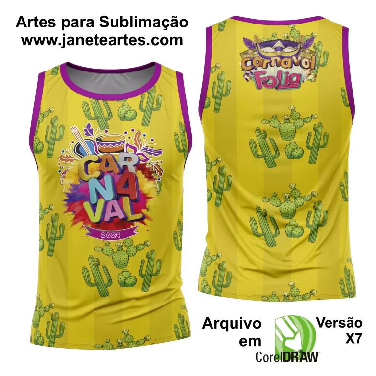 Arte Camisa Bloco Abadá Sublimação Carnaval 2025 - Modelo 97