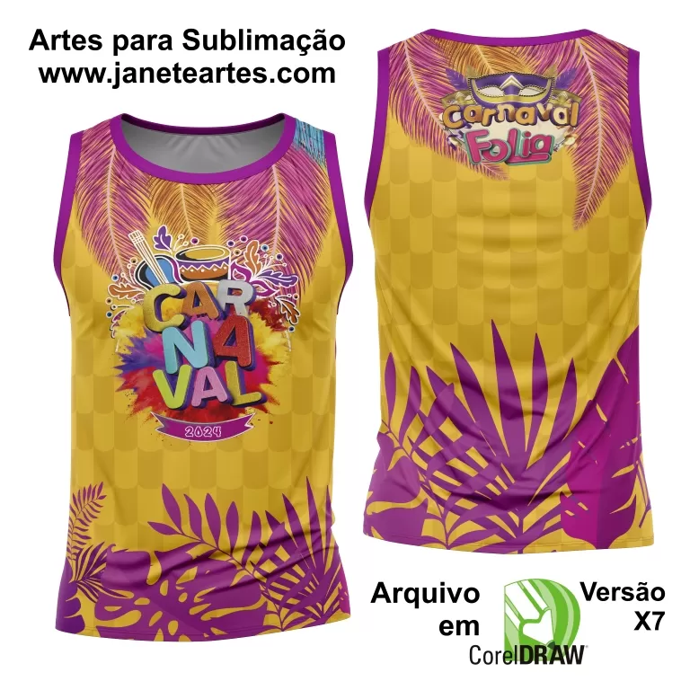 Arte Camisa Bloco Abadá Sublimação Carnaval 2025 - Modelo 98