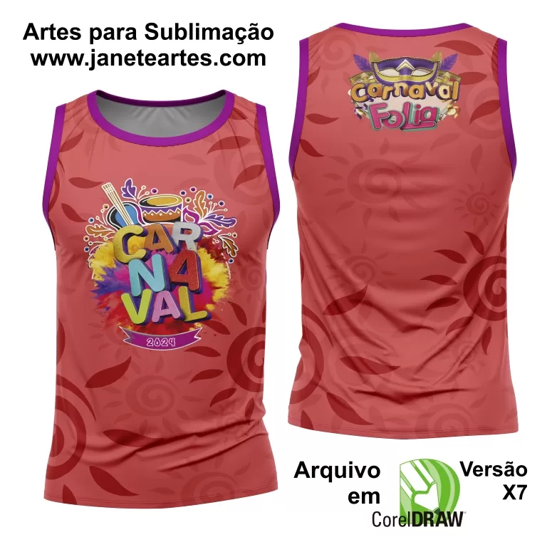 Arte Camisa Bloco Abadá Sublimação Carnaval 2025 - Modelo 99