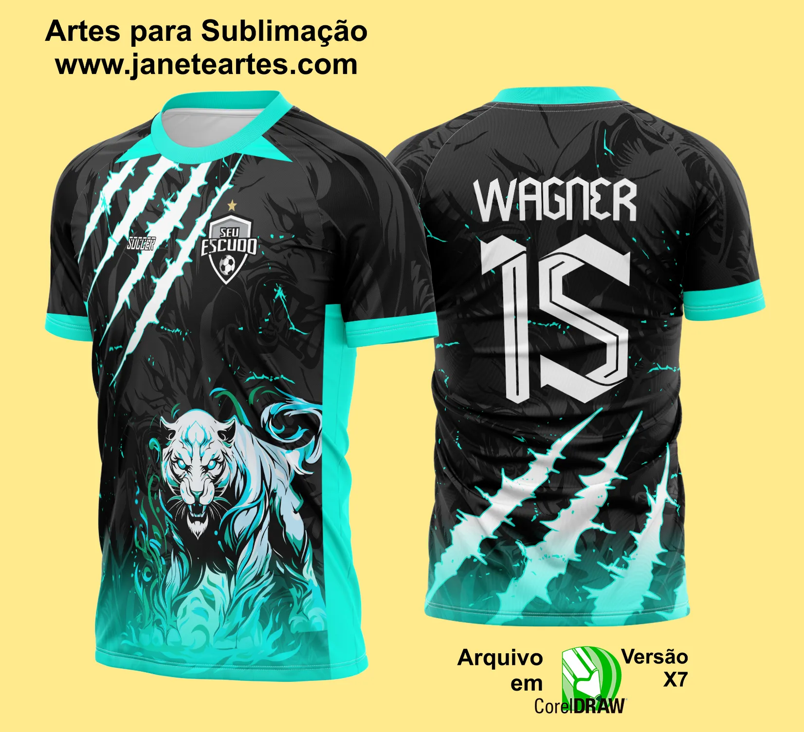 Arte Camisa Interclasse Pantera Grimclaw 2025 - 0079