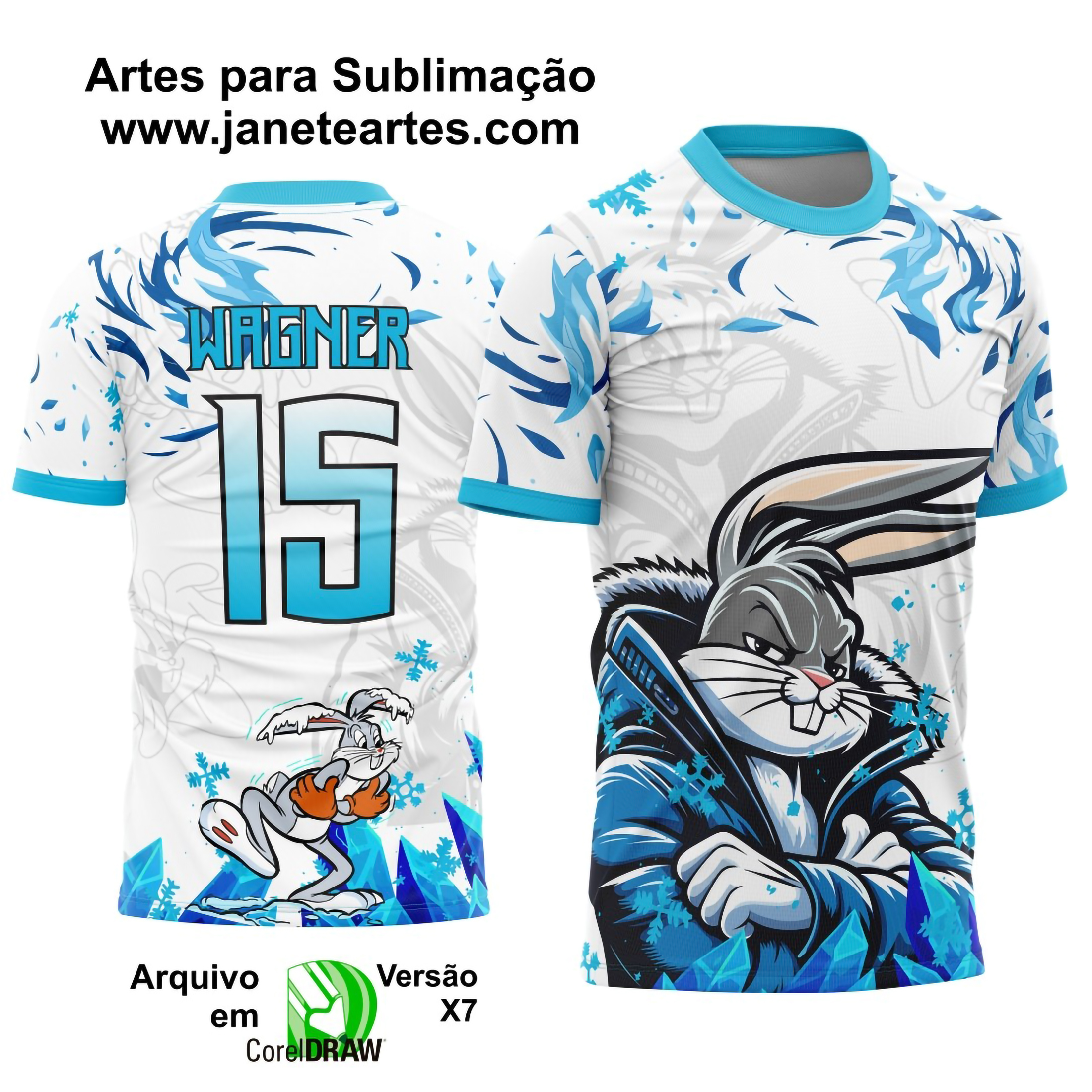 Arte Camisa Interclasse Pernalonga Frio - 0081