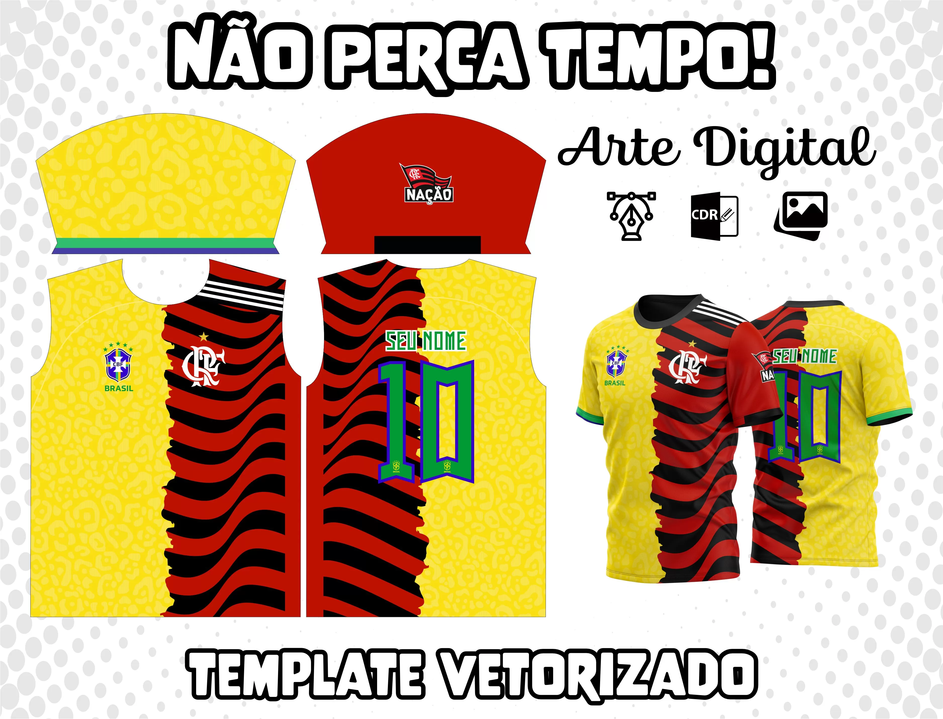 Arte Camisa do Flamengo brasil m3 Janete Artes