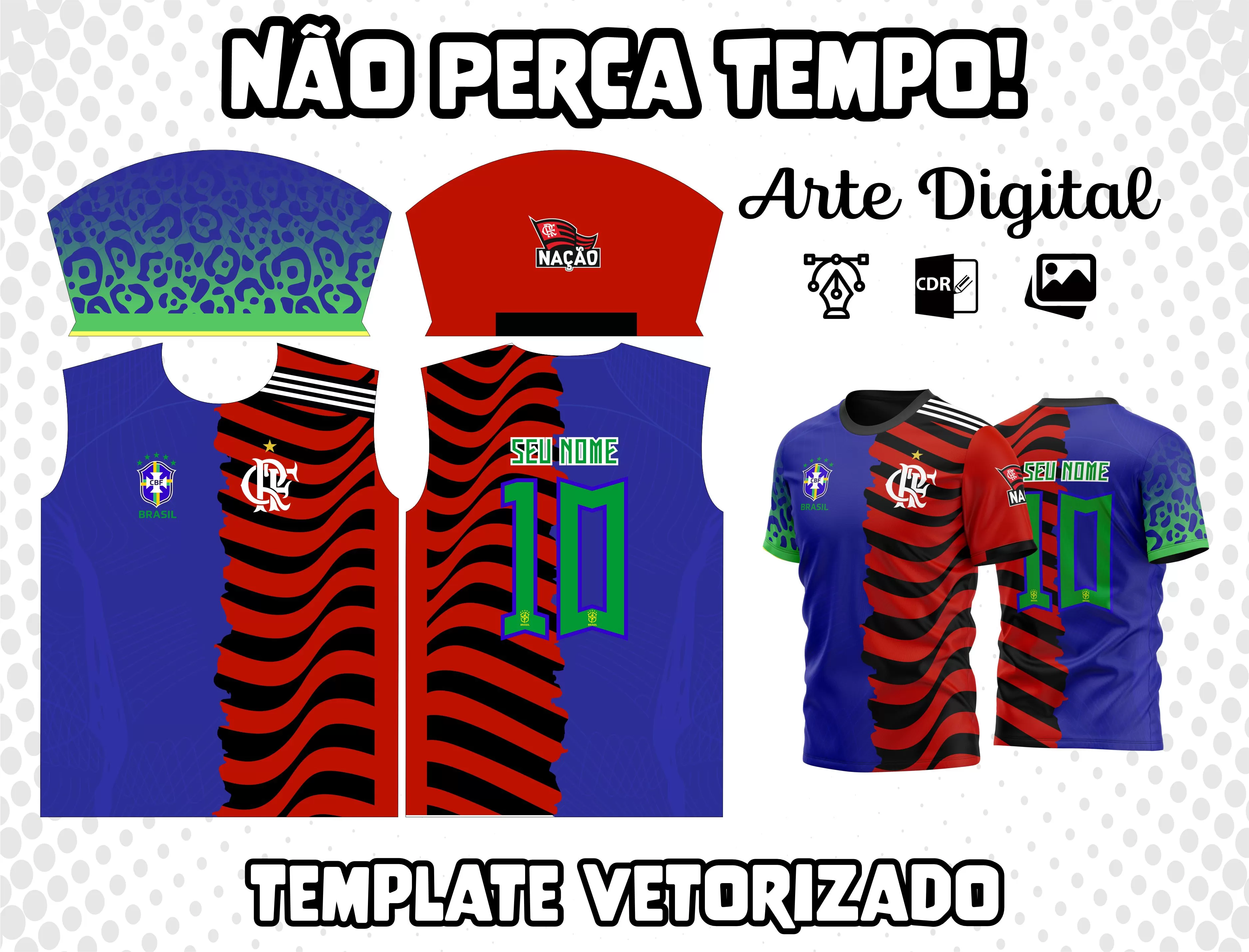 Arte Camisa do Flamengo brasil m4