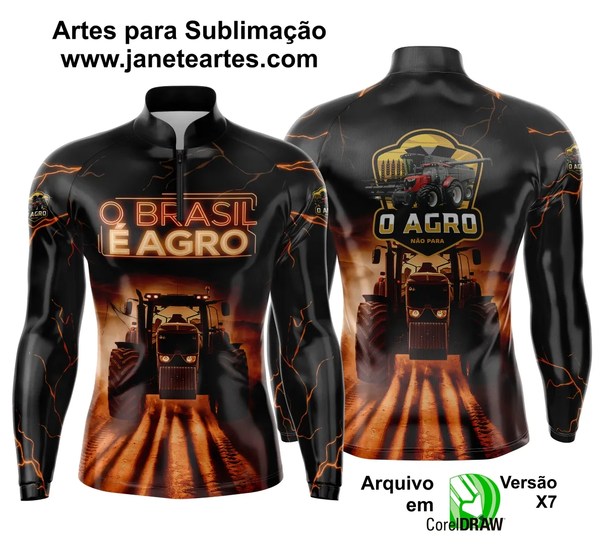 Arte Estampa Camisa Agro 2025 - Template Camisa Agro - 0001