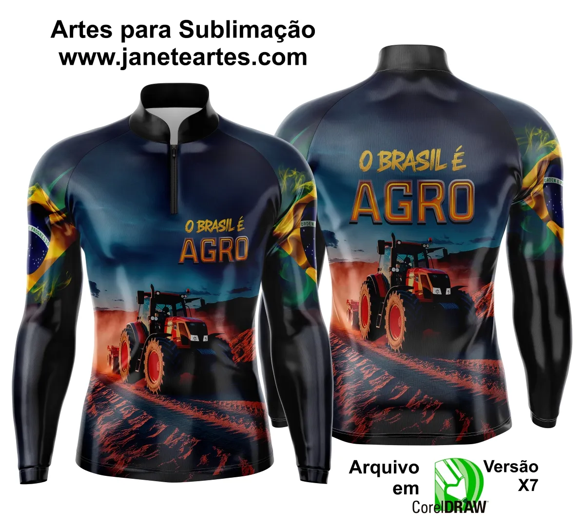 Arte Estampa Camisa Agro 2025 - Template Camisa Agro - 0014